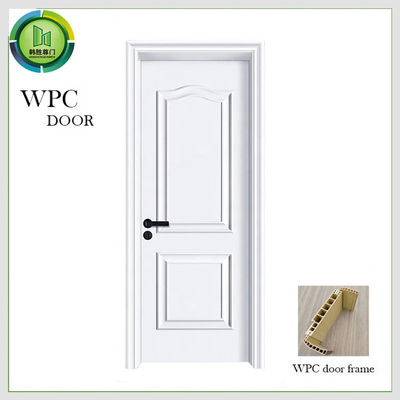 Giá tốt. Chống mối WPC Cửa đơn giản Composite Nhà tắm nội thất màu trắng Sử dụng trực tuyến