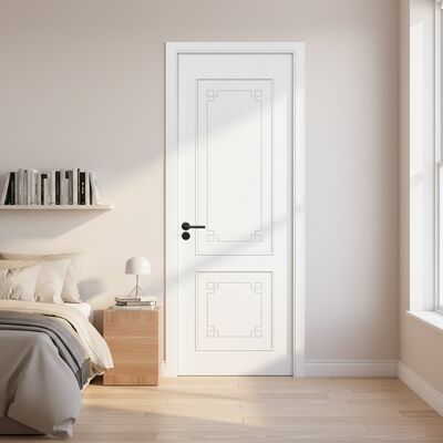 Giá tốt. Sơn WPC Door composite cửa rỗng có thiết kế chống ẩm và hoàn thiện tùy chỉnh cho nội thất trực tuyến