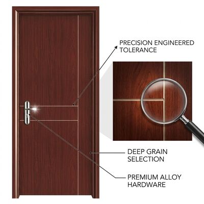 Giá tốt. Thời tiết nóng WPC cửa bên trong cung cấp cách điện âm thanh 30dB và vật liệu chính WPC nhựa được thiết kế cho không gian bên trong trực tuyến